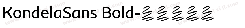 KondelaSans Bold字体转换